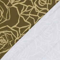 Viskose Jersey Abstrakt - taupe