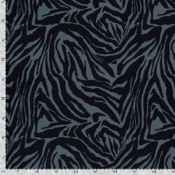 Viskose Jersey Zebrastreifen - stahlblau
