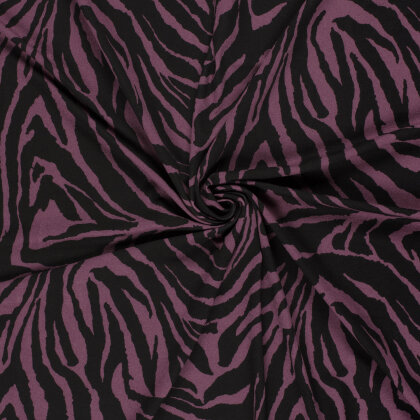 Viskose Jersey Zebrastreifen - lila