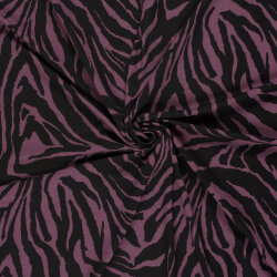 Viskose Jersey Zebrastreifen - lila