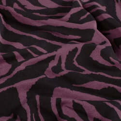 Viskose Jersey Zebrastreifen - lila