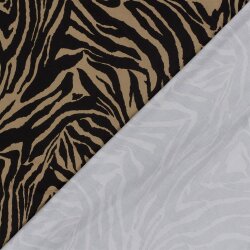 Viskose Jersey Zebramuster - lehm
