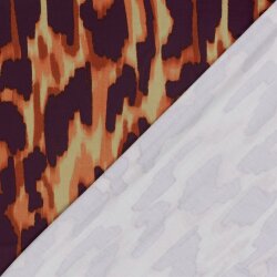 Viskose Jersey bunte Pinselei - aubergine
