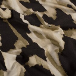 Viskose Jersey Pinselstriche - schwarz