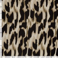 Viskose Jersey Pinselstriche - schwarz