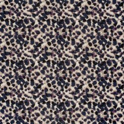 Viskose Jersey Leo Tupfen - beige/aubergine