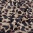 Viskose Jersey Leo Tupfen - beige/aubergine