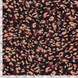 Romanit Jersey "Punta di Roma" Leotupfen - aubergine
