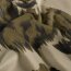 Romanit Jersey "Punta di Roma" verschwommene Blumen - hellbeige