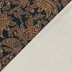 Romanit Jersey "Punta di Roma" Paisley - dunkelgrau
