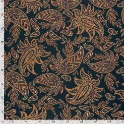 Romanit Jersey "Punta di Roma" Paisley - dunkelgrau