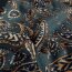 Romanit Jersey "Punta di Roma" Paisley - dunkelgrün