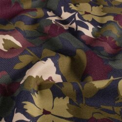 Romanit Jersey "Punta di Roma" Blumen- taupe