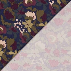 Romanit Jersey "Punta di Roma" Blumen- taupe