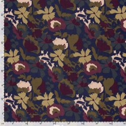 Romanit Jersey "Punta di Roma" Blumen- taupe