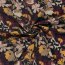 Romanit Jersey "Punta di Roma" Blumen - schwarz