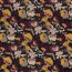Romanit Jersey "Punta di Roma" Blumen - schwarz