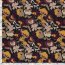 Romanit Jersey "Punta di Roma" Blumen - schwarz