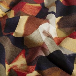 Romanit Jersey "Punta di Roma" Farbblöcke - dunkelrot