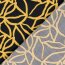 Viskose Nylon Ottoman Blätter - senfgelb