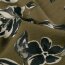 Viskose Nylon Ottoman Blumen