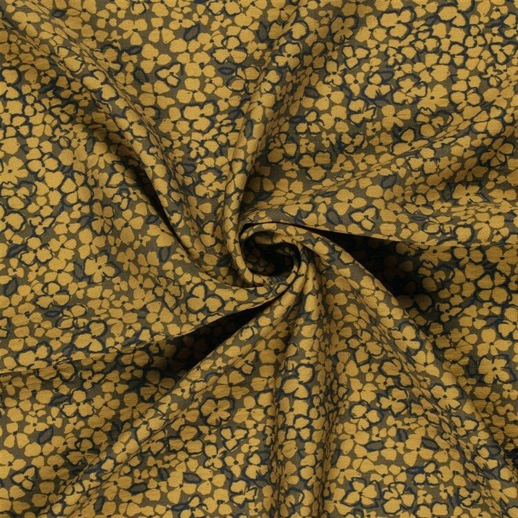 Viskose Nylon Ottoman Blumen