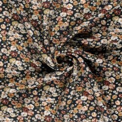 Viskose Nylon Ottoman Blumen
