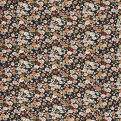 Viskose Nylon Ottoman Blumen