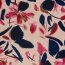 Satin Duchesse Blumen - dunkelblau