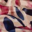 Satin Duchesse Blumen - dunkelblau