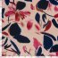 Satin Duchesse Blumen - dunkelblau