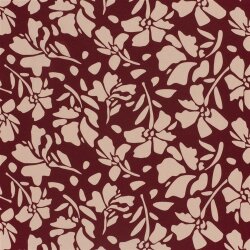 Viskose Nylon Jersey Twill Blumen
