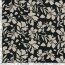 Viskose Nylon Jersey Twill Blumen - schwarz