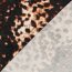 Viskose Nylon Jersey Twill wilde Tupfen - ziegelrot