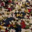 Viskose Nylon Jersey Twill Blumen
