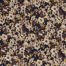 Viskose Nylon Jersey Twill Blumen