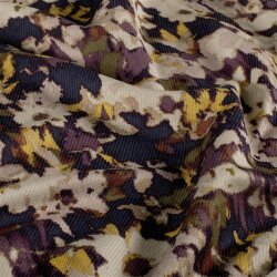 Viskose Nylon Jersey Twill Blumen