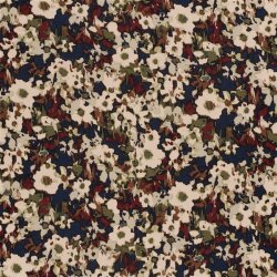 Viskose Nylon Jersey Twill Blumen
