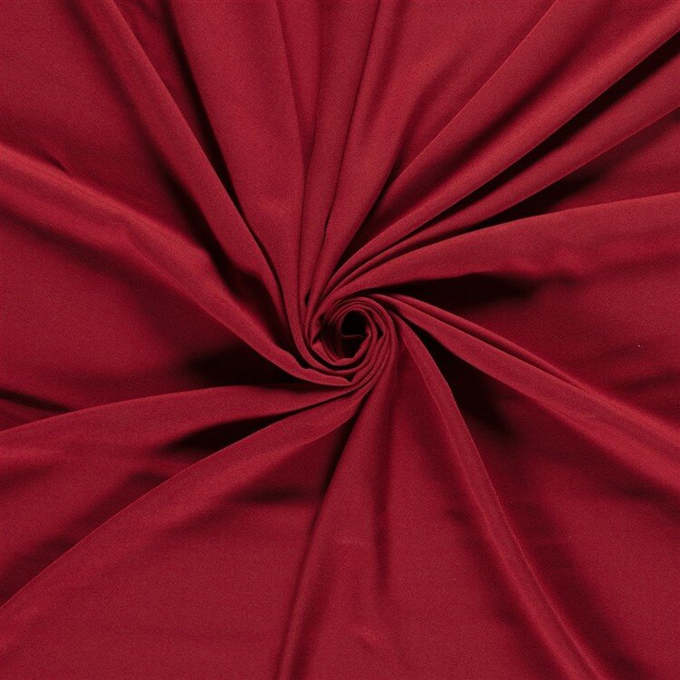 Viskose Twill Uni - tiefrot