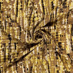 Viskose Twill Klecks Streifen - sandgelb