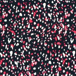 Viskose Twill Punkte - nachtblau