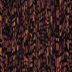 Viskose Nylon Crêpe Gestrichelte Muster - aubergine