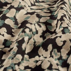 Viskose Nylon Crêpe kleine Kleckse - grün