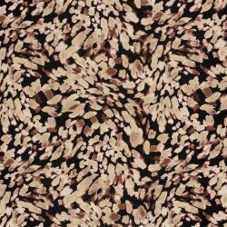 Viskose Nylon Crêpe kleine Kleckse - beige