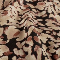 Viskose Nylon Crêpe kleine Kleckse - beige