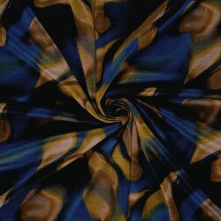 Polyester Viskose Mix Farbverlauf - indigo
