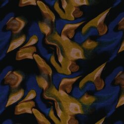 Polyester Viskose Mix Farbverlauf - indigo