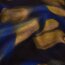 Polyester Viskose Mix Farbverlauf - indigo