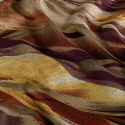 Polyester Viskose Mix Farbrausch - aubergine