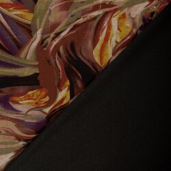 Polyester Viskose Mix Farbrausch - aubergine